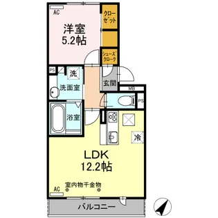 ラ・ブリエ【2階】の間取り