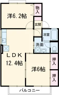 グランシャリオ Ⅱ棟【1階】の間取り