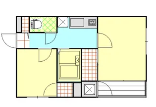 ステージ青葉台【101号室】の間取り
