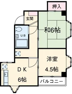 第二大弘ビル【2階】の間取り