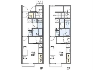 レオパレスNAMINOUEⅠ【103号室】の間取り