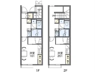 レオパレス好光Ⅲ【204号室】の間取り