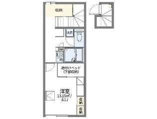 レオパレスNAMINOUEⅡ【207号室】の間取り