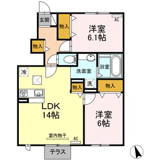 さくら 壱【1階】の間取り