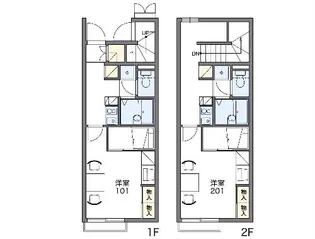 レオパレスベルタC【212号室】の間取り