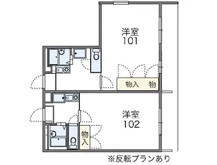 レオパレスFLORIA【205号室】の間取り