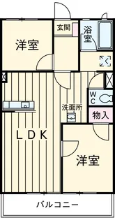 ユトリロ東幸【105号室】の間取り