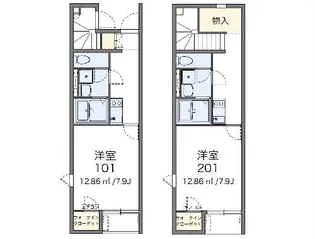 レオネクスト望【201号室】の間取り