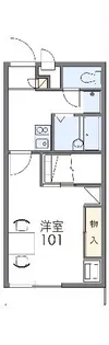 レオパレスつつじが丘【106号室】の間取り