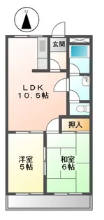 プレステージ薬師Ⅱ【1階】の間取り