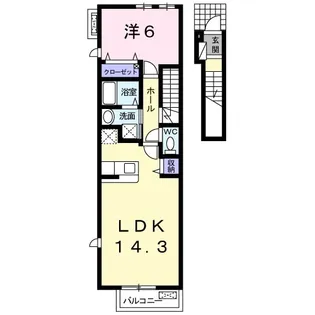 バニヤンツリー【2階】の間取り