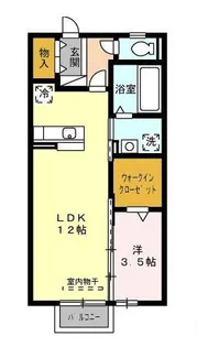 ル・ヴェール【203号室】の間取り