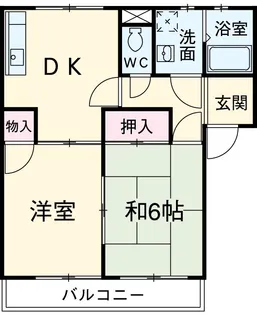 アーバンハイツA棟【1階】の間取り