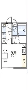 レオパレスサンフラウア【209号室】の間取り