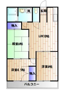 ドミール石川【103号室】の間取り