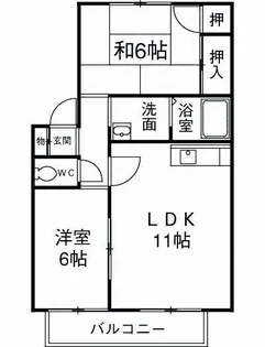 サンハイム【102号室】の間取り