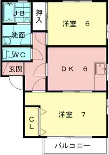 エクセルA【201号室】の間取り