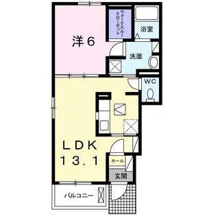 シャトー・ド・インペリアル【1階】の間取り