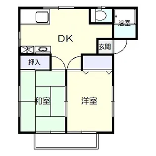 コーポ西田【2階】の間取り