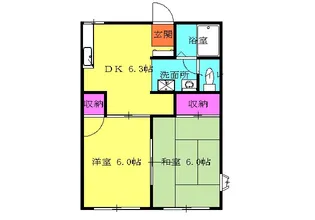 新ことぶきハイツ【101号室】の間取り