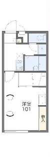 レオパレスフェニックスⅣ【201号室】の間取り