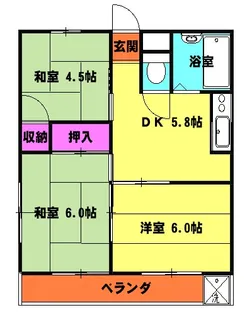 グレイドハイツ【2階】の間取り