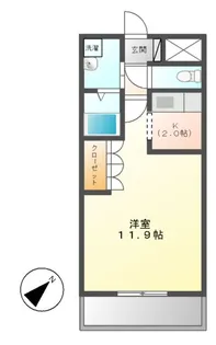 エスポアール【1階】の間取り