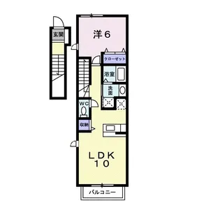 リバーヴィレッヂ【2階】の間取り