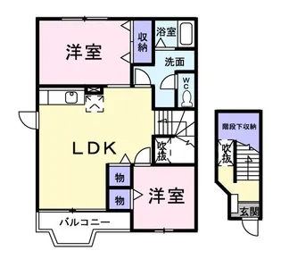 ロワジールA【2階】の間取り