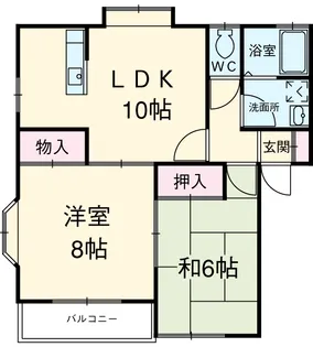 キャッスルスガヤ【2階】の間取り