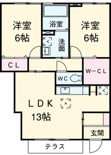 プラザセレステ A【1階】の間取り