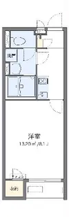 クレイノサンベル【203号室】の間取り