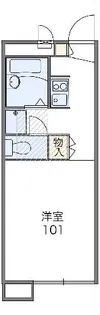 レオパレス一宮【102号室】の間取り