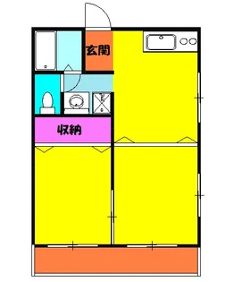 パステルローズⅠ【205号室】の間取り