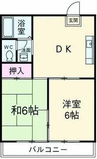 ロキシーパンセ中浦和【303号室】の間取り