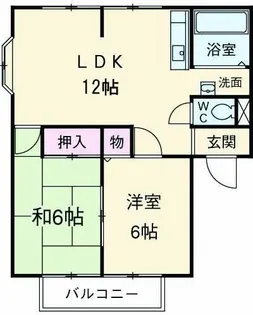 ベジェッサA・B【1階】の間取り