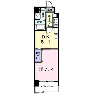 ネオ筥松【7階】の間取り