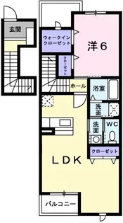グリシーナ【2階】の間取り
