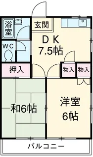 ケーオーハイツ【202号室】の間取り