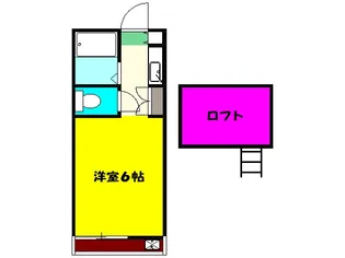 第3シャンポール【106号室】の間取り