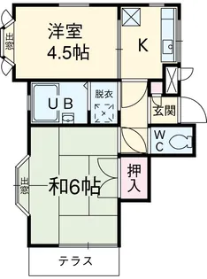 パステルハイム【1階】の間取り