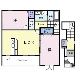 フィオーレ N【2階】の間取り