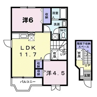 CRESTALL KASIWA【2階】の間取り