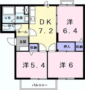 レイクヒルズC【2階】の間取り