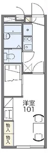 レオパレスYOKA【2階】の間取り