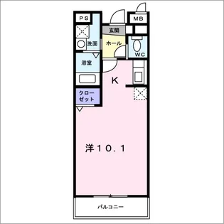 コートライブリーNⅡ【3階】の間取り