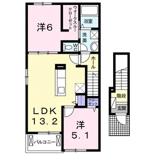 Heart House Ⅱ【2階】の間取り