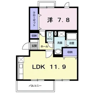 ラ・クレール【3階】の間取り