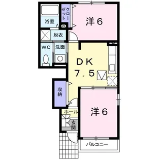 GreenVilla C【1階】の間取り
