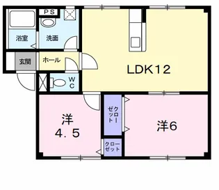 プラドール岡崎【1階】の間取り